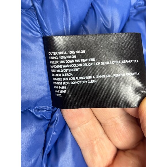 Bernardo Goose Down Puffer Vest L Black Nylon Outerwear Lightweight Warm Womens - Picture 4 of 13